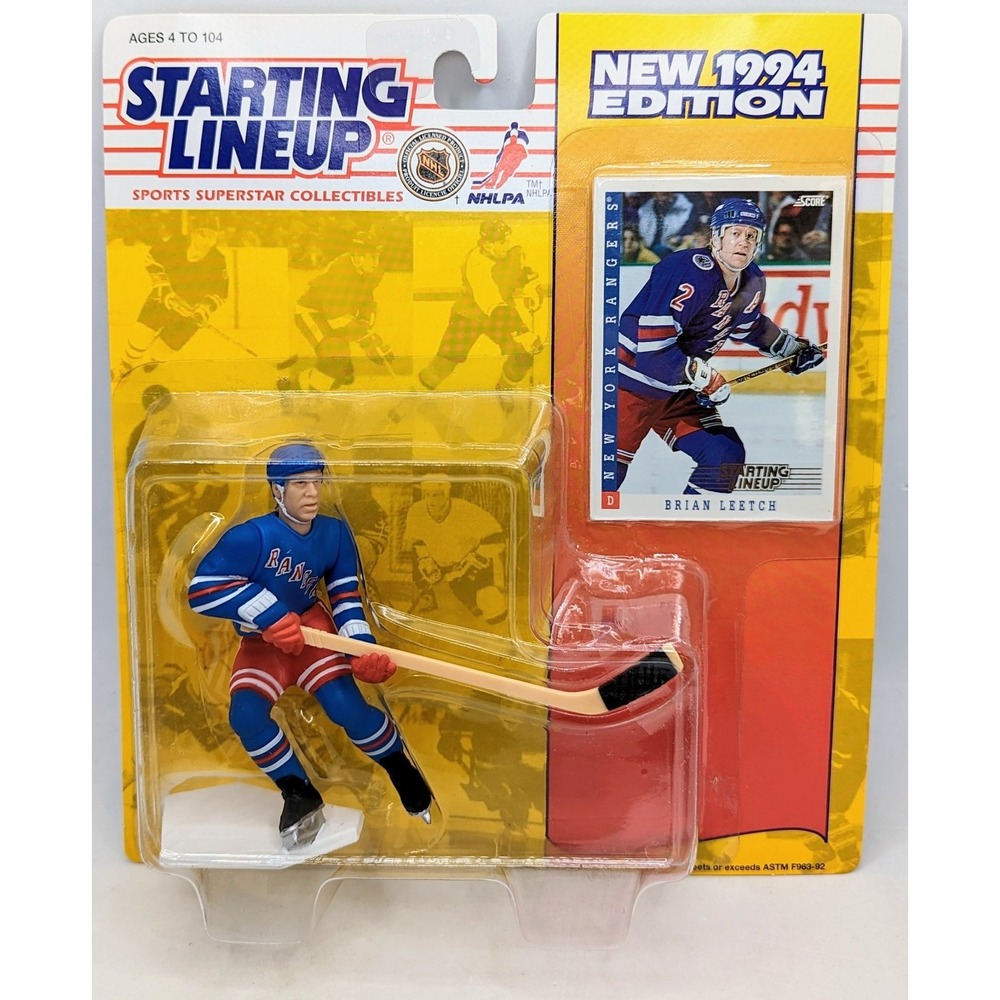1994 Kenner Starting Lineup Brian Leetch New York Rangers Hockey NHL Figure